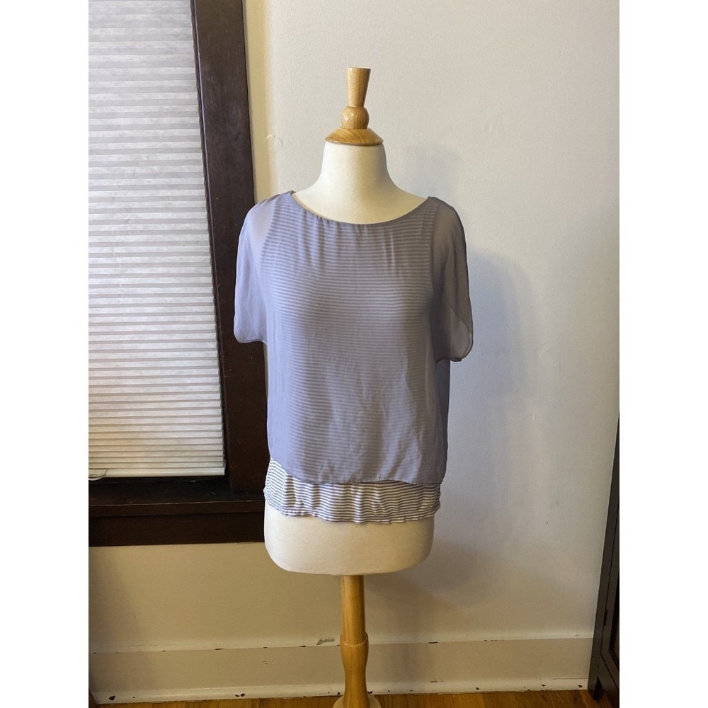 Express Short Sleeve Double Layer Blouse